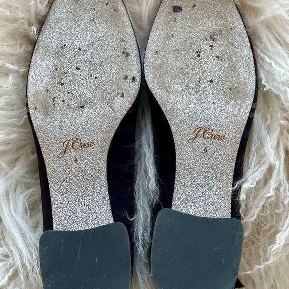 J Crew Red Plaid Pump Celia Tartan Block Heel Shoe w/ Ankle Strap Sz 6 - Picture 8 of 10